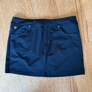 Athleta Black Skirt with Logo Design